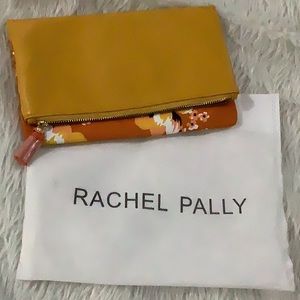 Anthropologie floral clutch reversible summer zipper purse